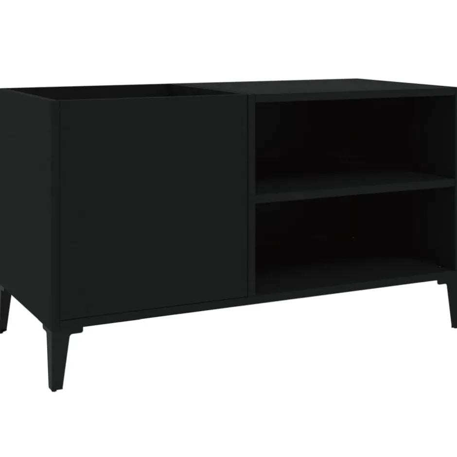 Online vidaXL Stereobänk 84x38x48 cm konstruerat trä Svart