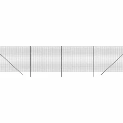 vidaXL Stängsel antracit 1,4x10 m galvaniserat stål