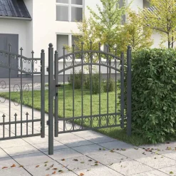 vidaXL Stängsel Grind med Spikar EMMEN 100 x 100 cm