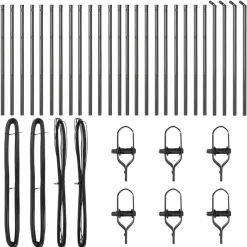 Online vidaXL Stängselstolpe 26 pcs 3,2 x 3,2 x 80 cm Grå