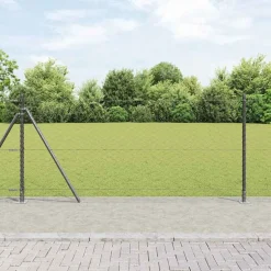 Outlet vidaXL Stängselstolpe Grå
