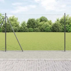 New vidaXL Stängselstolpe Grå