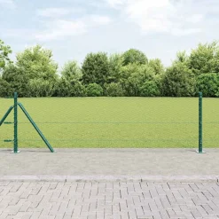 Sale vidaXL Stängselstolpe Grön
