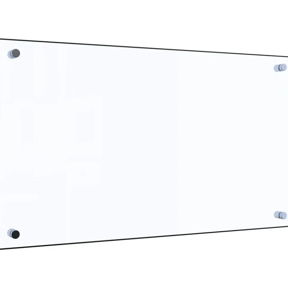 vidaXL Stänkskydd transparent 70x40 cm härdat glas