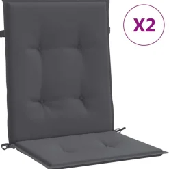Outlet vidaXL Stolsdynor 2 st oxfordtyg Antracit