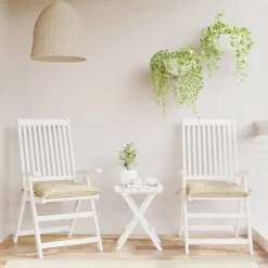 Clearance vidaXL Stolsdynor 2 st 40x40x7 cm oxfordtyg Beige