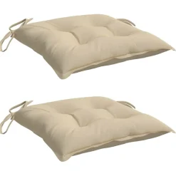 Clearance vidaXL Stolsdynor 2 st 40x40x7 cm oxfordtyg Beige