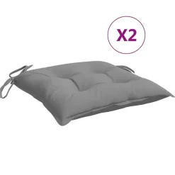 Clearance vidaXL Stolsdynor 2 st 40x40x7 cm oxfordtyg Grå