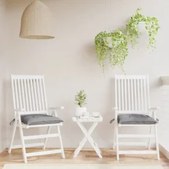 Clearance vidaXL Stolsdynor 2 st 40x40x7 cm oxfordtyg Grå