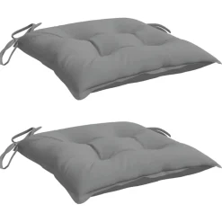 Clearance vidaXL Stolsdynor 2 st 40x40x7 cm oxfordtyg Grå