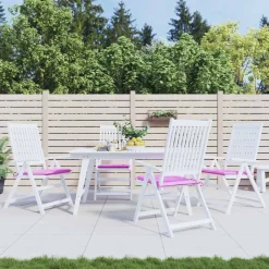 Outlet vidaXL Stolsdynor 2 st 40x40x4 cm tyg Rosa