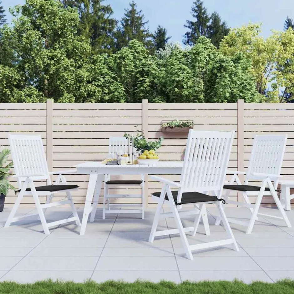 Clearance vidaXL Stolsdynor 4 st 40x40x4 cm oxfordtyg Svart
