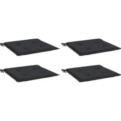 Clearance vidaXL Stolsdynor 4 st 40x40x4 cm oxfordtyg Svart