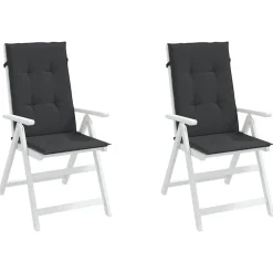 Hot vidaXL Stolsdynor 2 st 120x50x3 cm tyg Svart