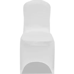 Discount vidaXL Stolsöverdrag stretch 50 st Vit