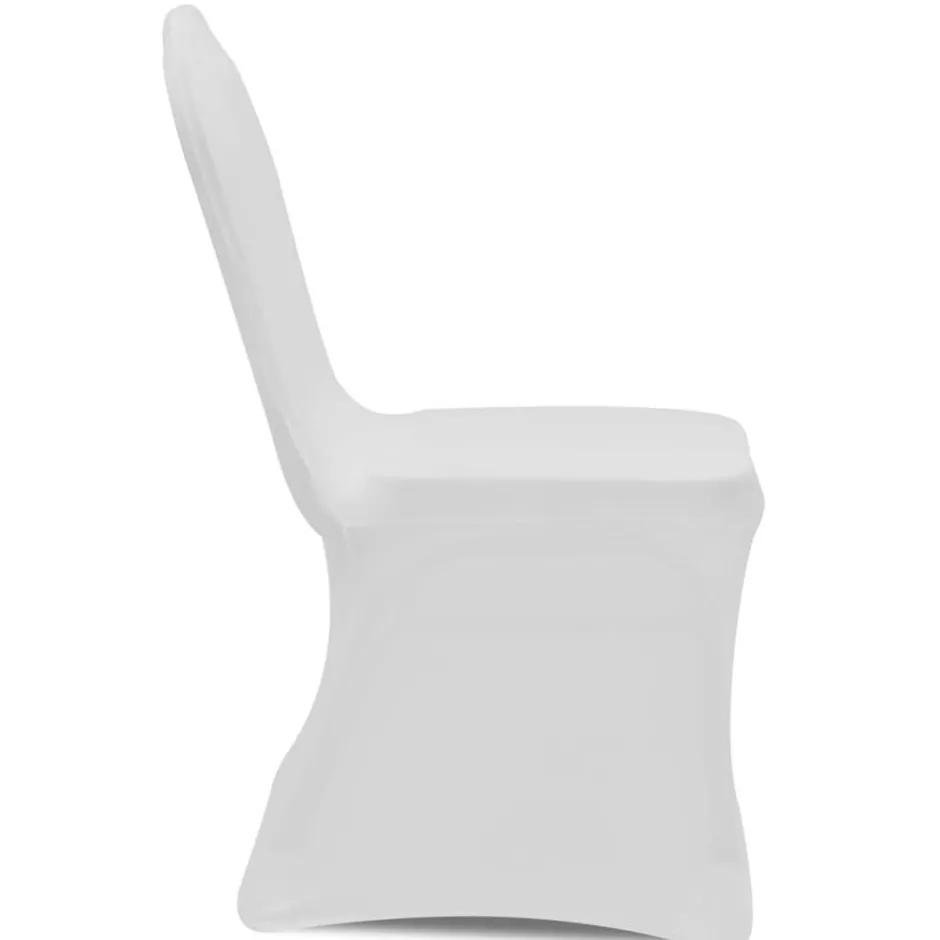 Discount vidaXL Stolsöverdrag stretch 50 st Vit