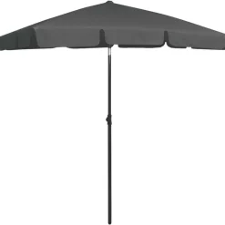 vidaXL Strandparasoll antracit 180x120 cm