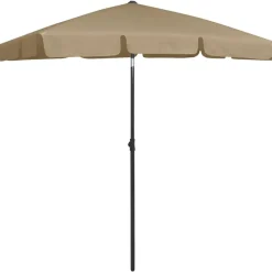 vidaXL Strandparasoll 180x120 cm Taupe