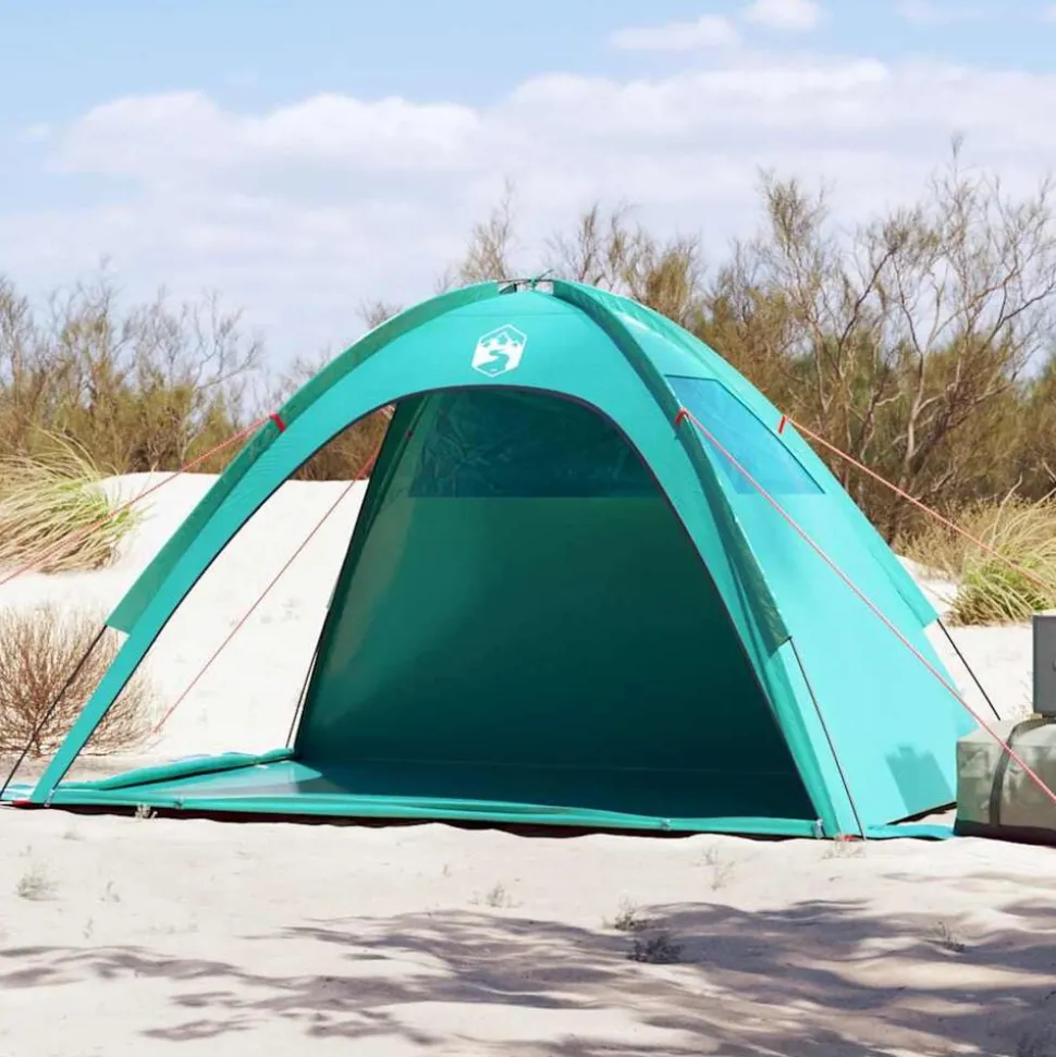 vidaXL Strandtält havsgrönt vattentät
