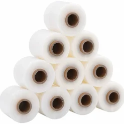 New vidaXL Sträckfilm med handtag 10 st 23 μm 10 cm x 150 m Transparent