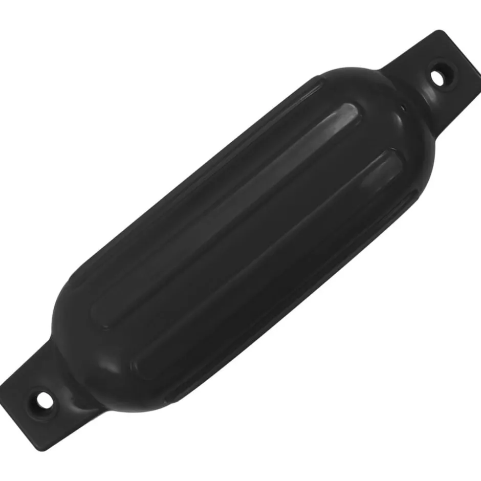 New vidaXL Stötfångare för båt 4 st 41x11,5 cm PVC Svart