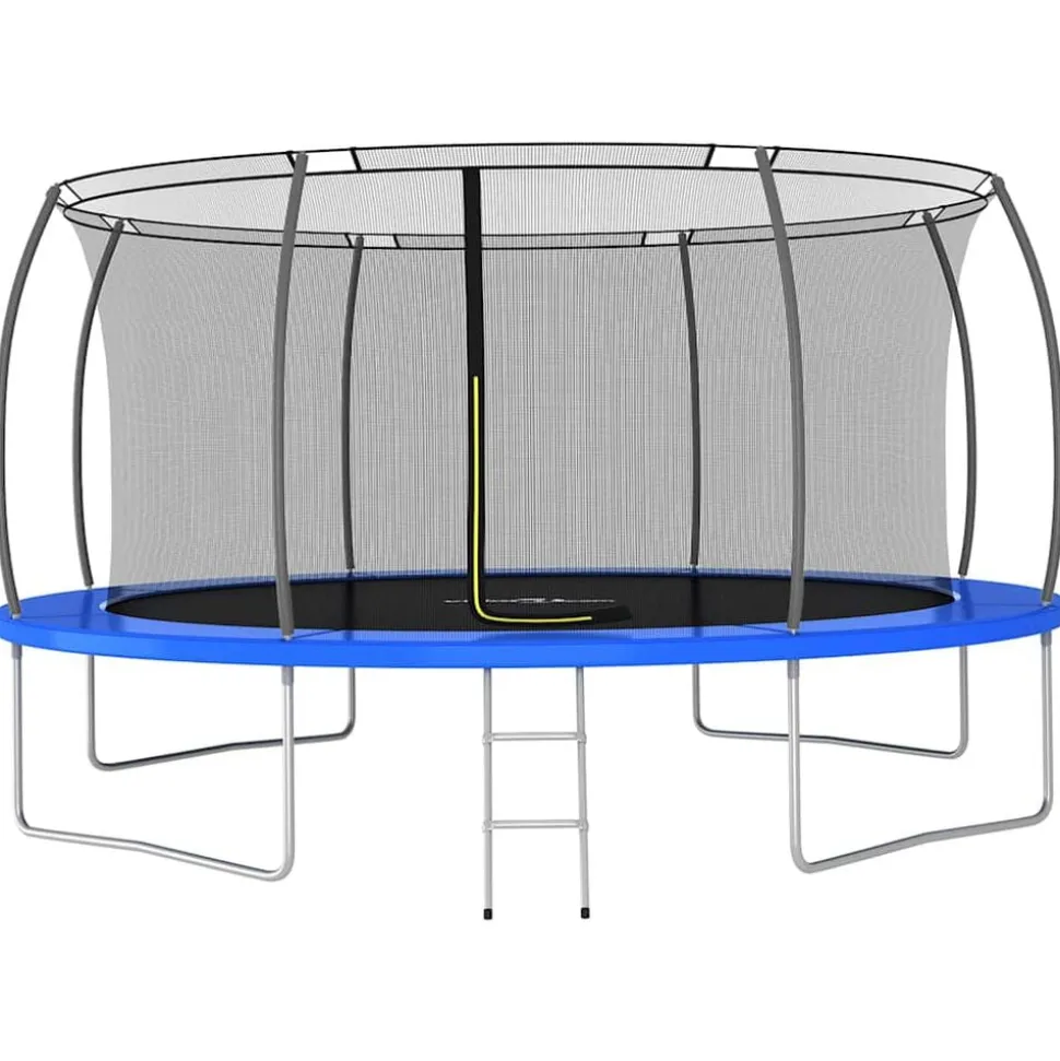 vidaXL Studsmatta rund 460x80 cm 150 kg