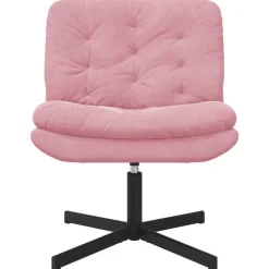Best vidaXL Svängbar Avkopplingsstol 63 x 75 x 76 cm Sammet Rosa
