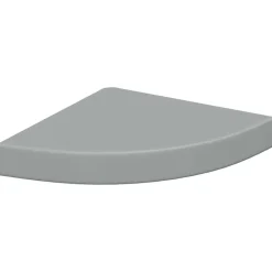 vidaXL Svävande hörnhylla grå 25x25x3,8 cm MDF