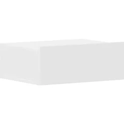 vidaXL Svävande sängbord vit 40x30x15 cm konstruerat trä