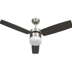 Hot vidaXL Takfläkt med lampa och fjärrkontroll 108 cm Mörkbrun