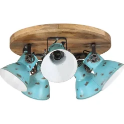 vidaXL Taklampa 25 W nött blå 50x50x25 cm E27