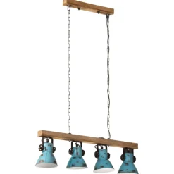 vidaXL Taklampa 25 W nött blå 90x24x111 cm E27