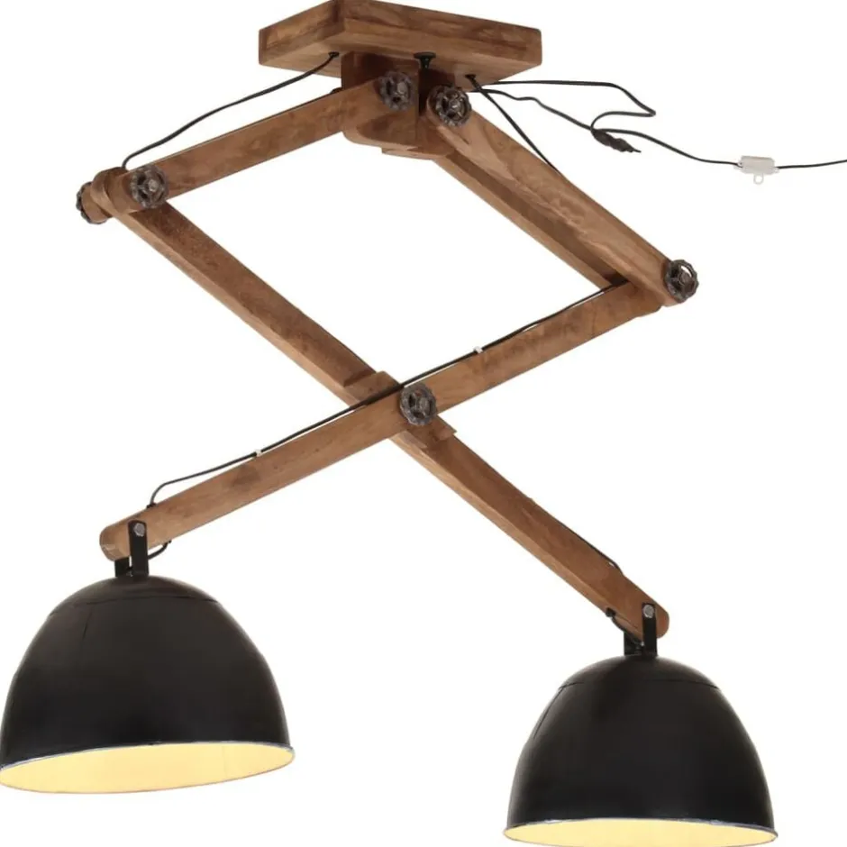 New vidaXL Taklampa 25 W 29x18x85 cm E27 Svart