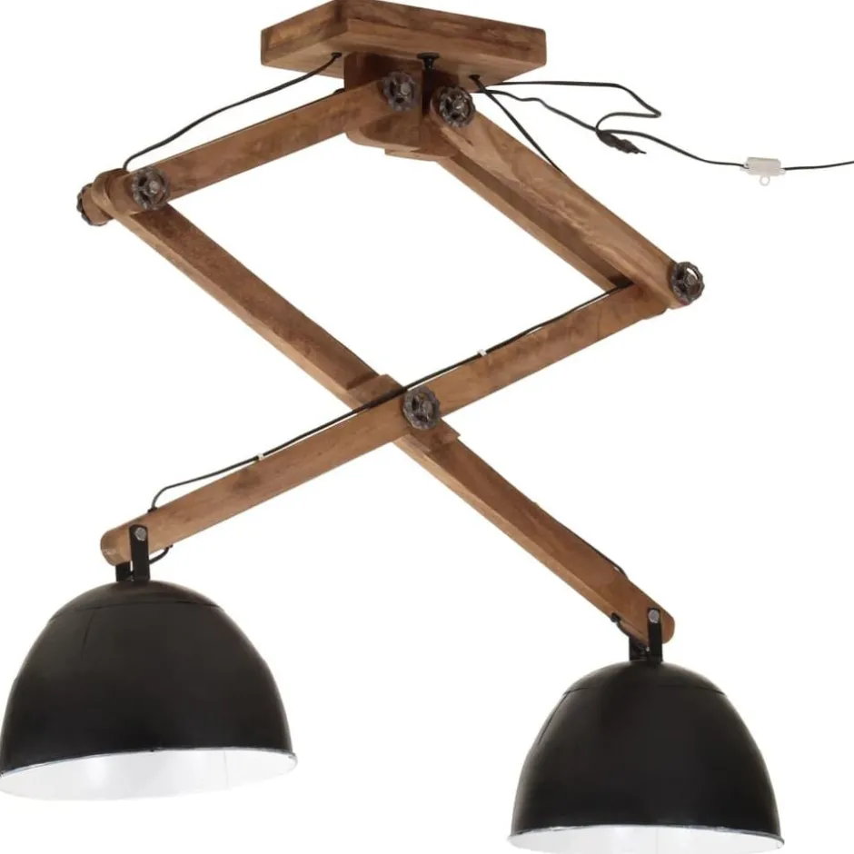 New vidaXL Taklampa 25 W 29x18x85 cm E27 Svart