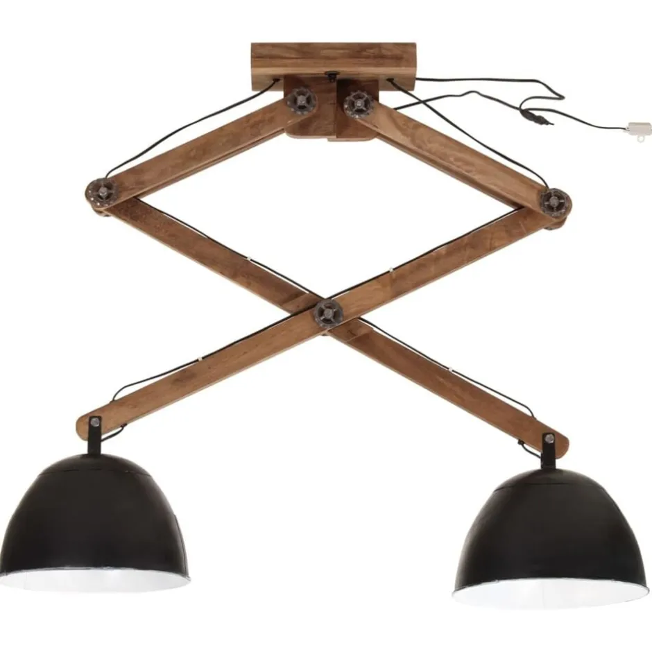 New vidaXL Taklampa 25 W 29x18x85 cm E27 Svart