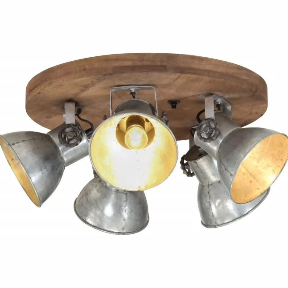 New vidaXL Taklampa 25 W vintage 50x50x25 cm E27 Silver