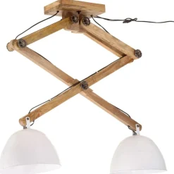 vidaXL Taklampa 25 W vit 29x18x85 cm E27