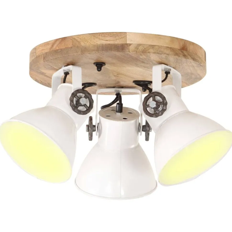 vidaXL Taklampa industriell 25 W vit 42x27cm E27