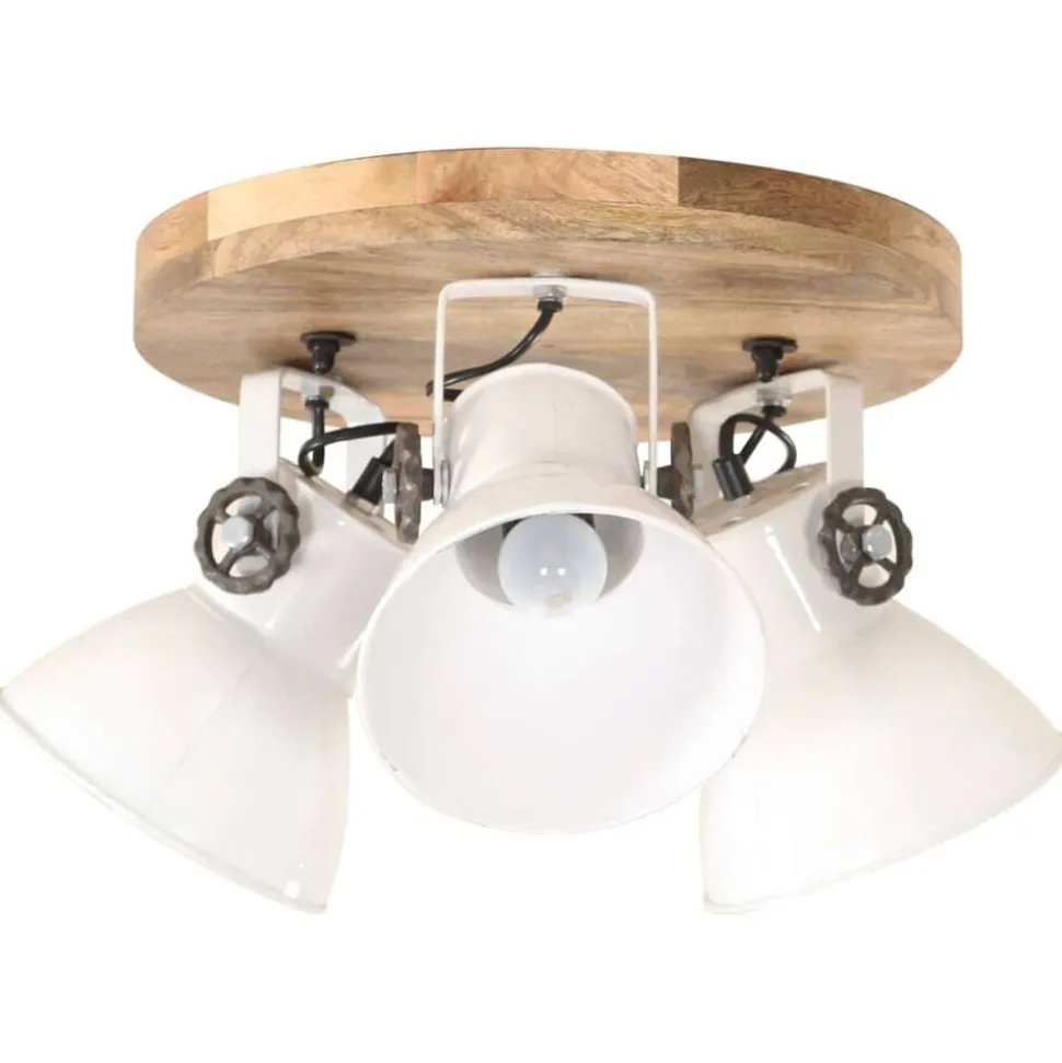 vidaXL Taklampa industriell 25 W vit 42x27cm E27