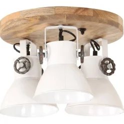 vidaXL Taklampa industriell 25 W vit 42x27cm E27