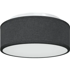 vidaXL Taklampa med strålkastare Svart 30 x 30 x 13,5 cm tyg