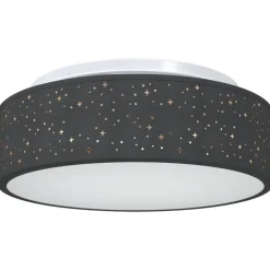 vidaXL Taklampa med strålkastare 38 x 38 x 13,5 cm tyg Svart