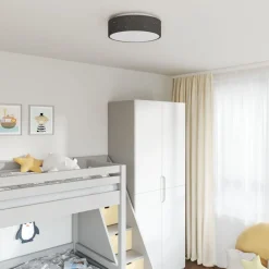 vidaXL Taklampa med strålkastare 38 x 38 x 13,5 cm tyg Svart