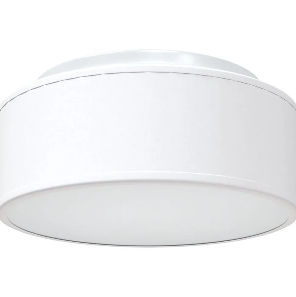 vidaXL Taklampa med strålkastare Vit 30 x 30 x 13,5 cm tyg