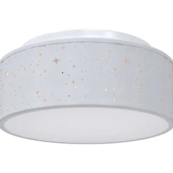 vidaXL Taklampa med strålkastare Grå 30 x 30 x 13,5 cm tyg