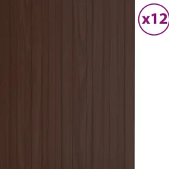 vidaXL Takpanel 12 pcs Brun 60 x 45 cm Galvaniserat stål