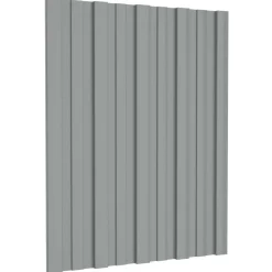 vidaXL Takpanel 12 pcs Grå 60 x 45 cm Galvaniserat stål