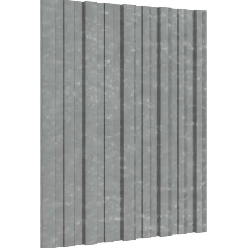 Clearance vidaXL Takpanel 36 pcs 60 x 45 cm Galvaniserat stål Silver