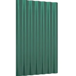 New vidaXL Takplåt 12 st galvaniserat stål 60x36 cm Grön