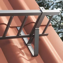 vidaXL Taksnöskydd Antracit 100 x 29,5 x 34,5 cm Stål
